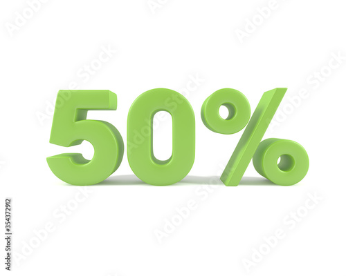 50 % discount green