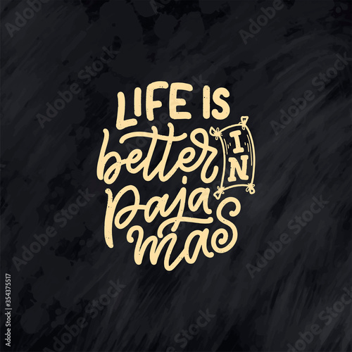 Lettering Slogan about sleep and good night. Vector illustration design for graphic, prints, poster, card, sticker and other creative uses