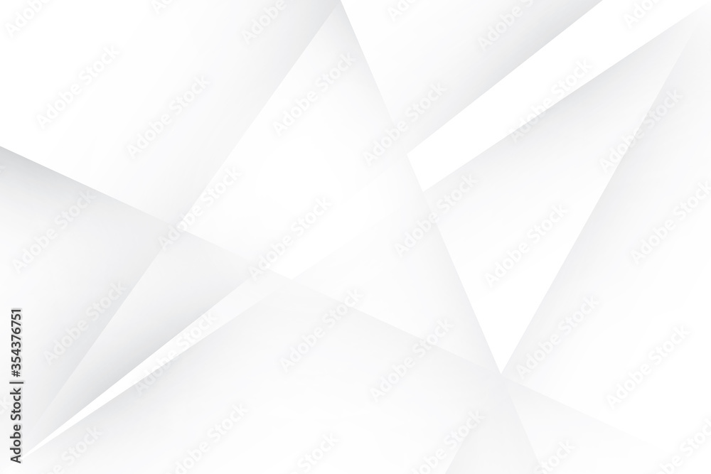 Obraz premium Abstract geometric white and gray color background. Vector, illustration.