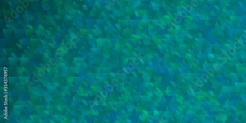Light BLUE vector pattern with lines  triangles.