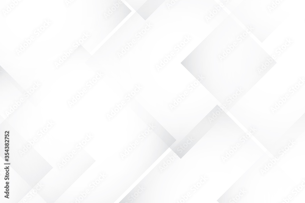 Obraz premium Abstract geometric white and gray color background. Vector, illustration.