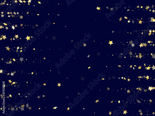 Gold gradient star dust sparkle vector background.