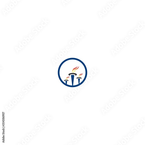 Vector logo design template of a