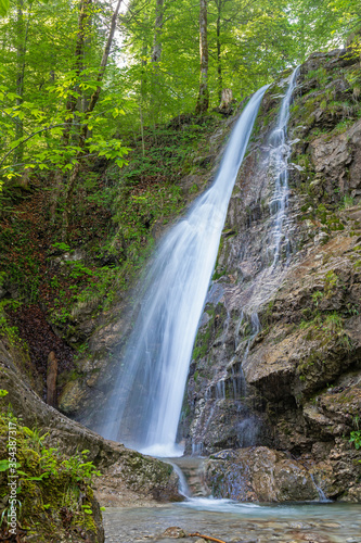 Kesselbach Wasserfall am Kesselberg bei Kochel am See