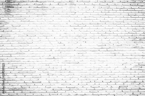 Old white Brick wall texture background