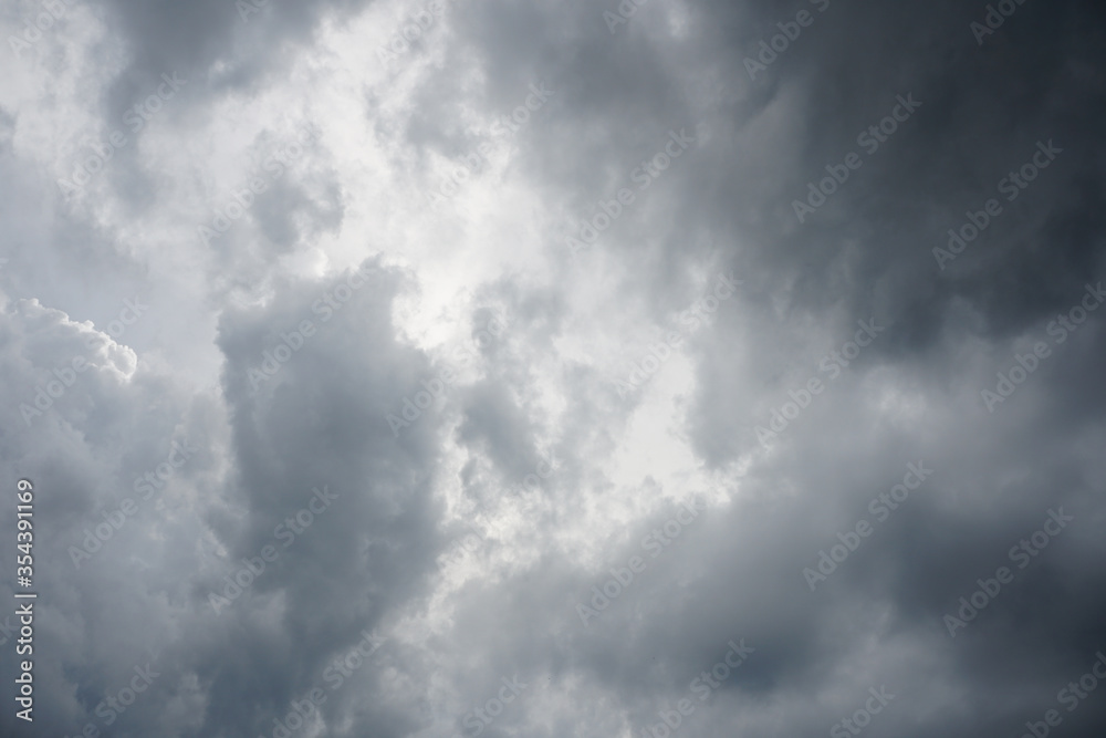 Nimbostratus clouds are dark, grey, featureless layers of cloud, thick enough to block out the Sun and produce persistent rain. Nimbostratus clouds are dark, grey, featureless layers of cloud, thick enough to block out the Sun and produce persistent rain.