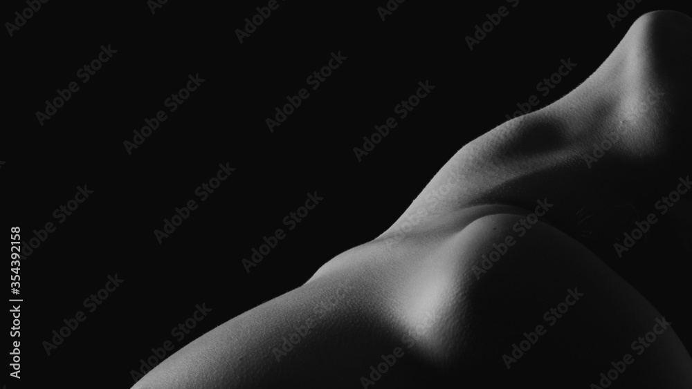 Bodyscape. Dettagli del corpo di una donna - obrazy, fototapety, plakaty 