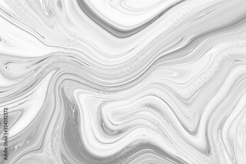 close up of marble pattern texture background, Black and white tone color for design or workspace