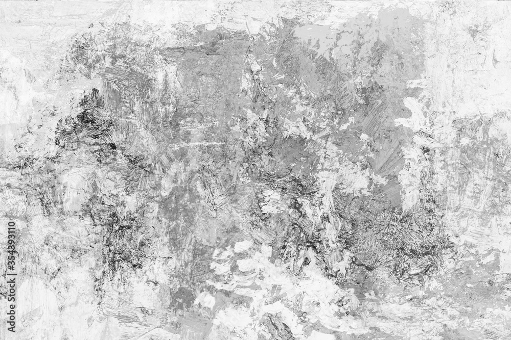 white gray of oil painting brush strokes texture background