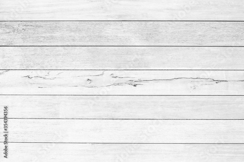 Fototapeta Naklejka Na Ścianę i Meble -  Close up of  Empty plank white wood wall texture background