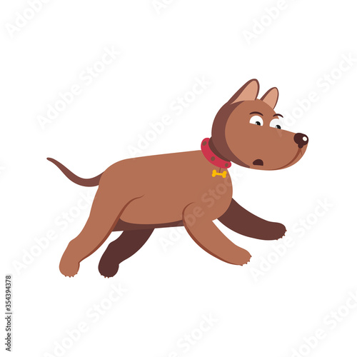 Dog. Puppy. Vector illustration on a white background.