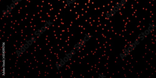Dark Red, Yellow vector template with neon stars. Colorful illustration in abstract style with gradient stars. Pattern for websites, landing pages.