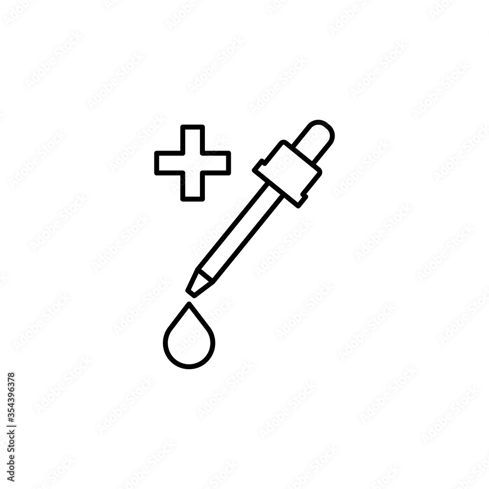 pipette, blood donation line icon. Signs and symbols can be used for web, logo, mobile app, UI, UX pipette, blood donation line icon. Signs and symbols can be used for web, logo, mobile app, UI, UX