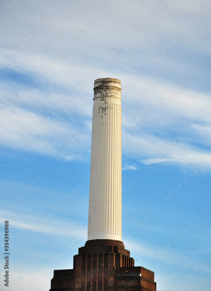 A Battersea Power Station's chimney, London, England
