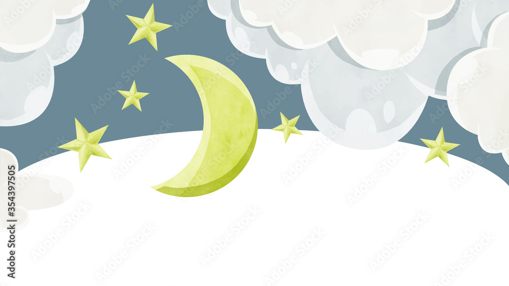月夜のイメージイラスト 月夜のイメージイラスト