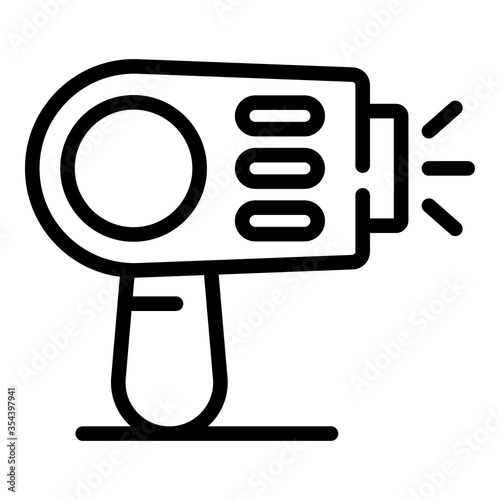 Clean laser hair removal icon. Outline clean laser hair removal vector icon for web design isolated on white background