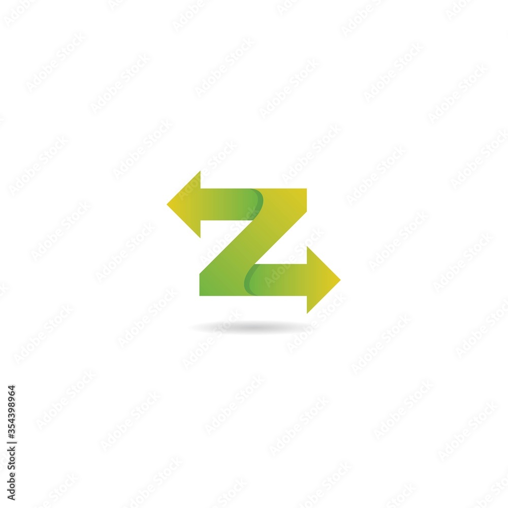initial z with arrow logo design vector, icon, element, template initial z with arrow logo design vector, icon, element, template