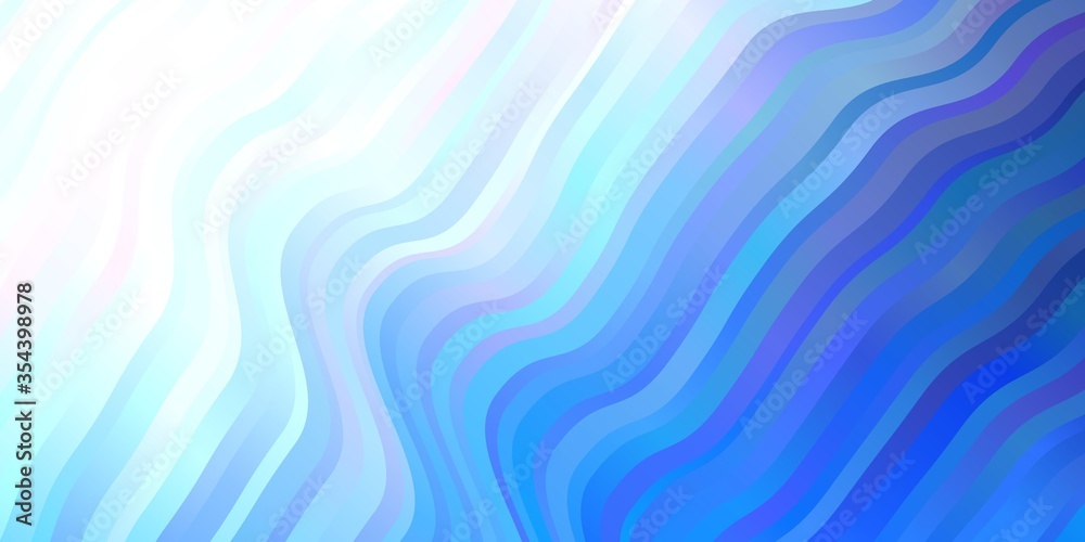 Light BLUE vector background with bent lines. Light BLUE vector background with bent lines.