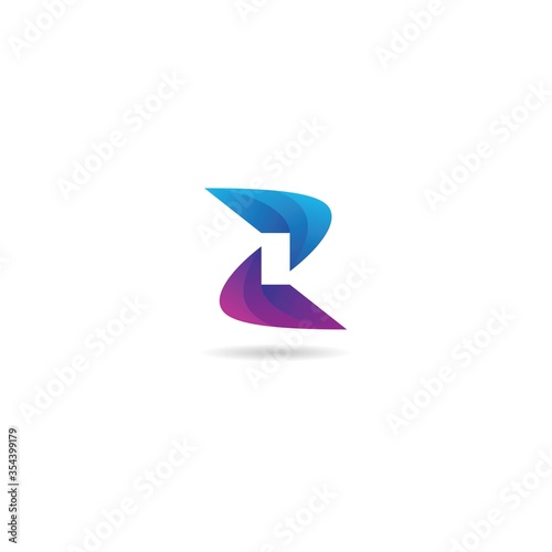 Free Download initial z with color logo design vector, icon, element, template - GFXLoad
