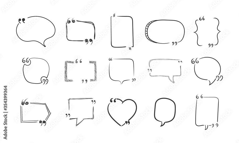 Quote doodle, message. Quote doodle, message.