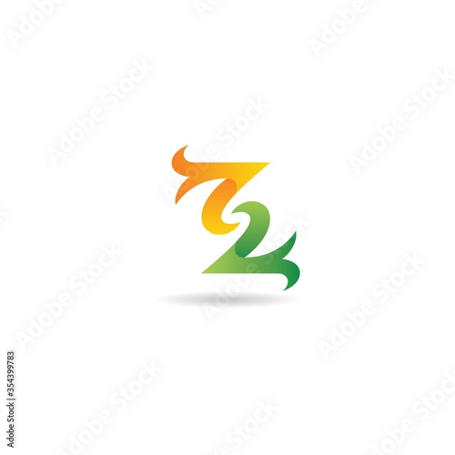 initial z with ornament logo design vector, icon, element, template
