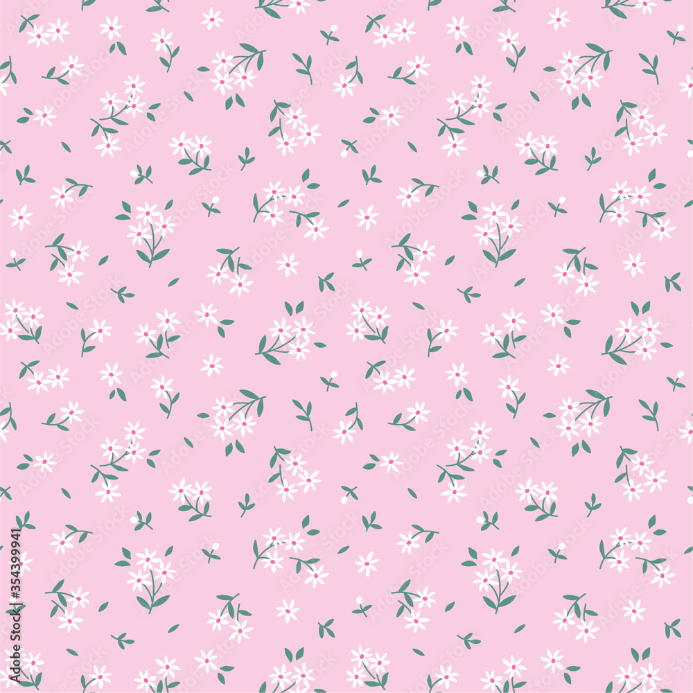 Elegant floral pattern in small white flowers. Liberty style. Floral seamless background for fashion prints. Vintage print. Seamless vector texture. Elegant floral pattern in small white flowers. Liberty style. Floral seamless background for fashion prints. Vintage print. Seamless vector texture.