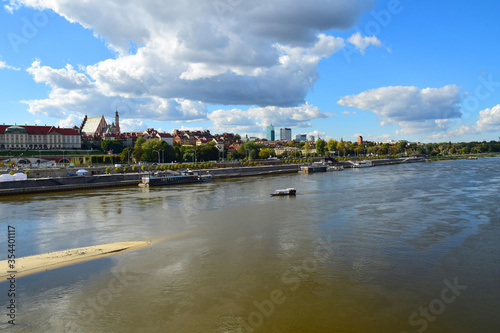 Vistula wild river Warsaw Poland