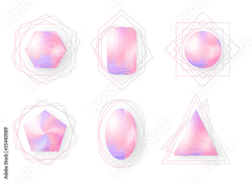 Magical pink crystals