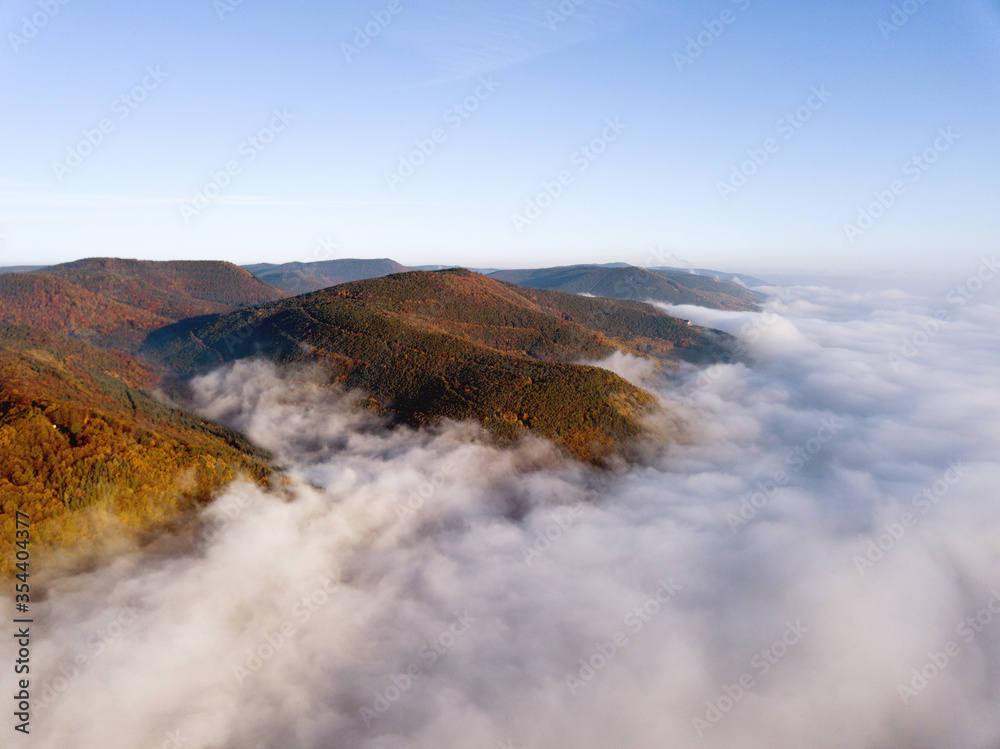Rhine valley autumn landscape clouds and clear sky palatine forrest nice weather cold and clear view Rhine valley autumn landscape clouds and clear sky palatine forrest nice weather cold and clear view