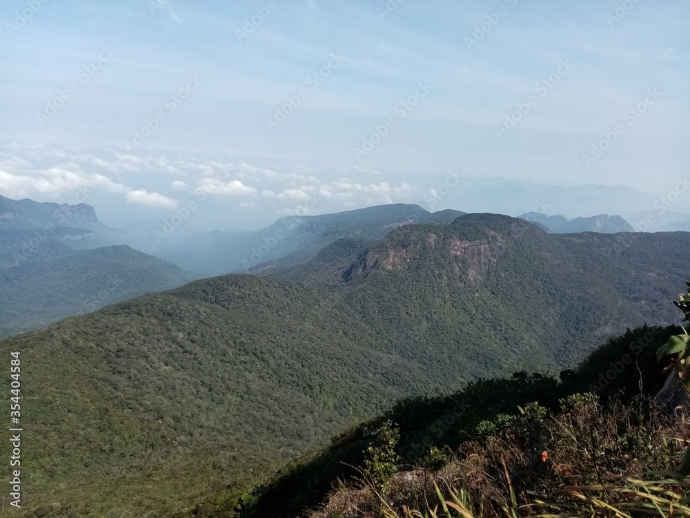 Naklejka premium mountain landscape in the morning