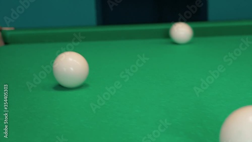 Wallpaper Mural Game party in billiards, young boys and girls play against each other Torontodigital.ca