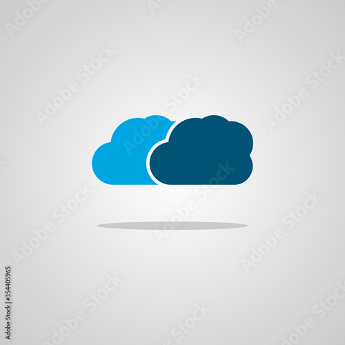Illustration vector graphic of Cloud. Perfect to use for Technology Company