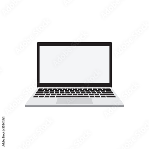 laptop vector Flat icon 