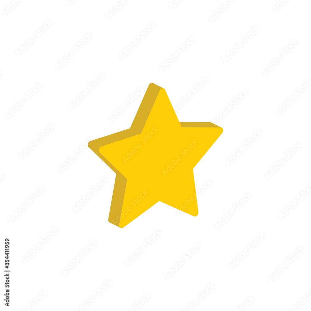 star icon isometric vector star icon isometric vector