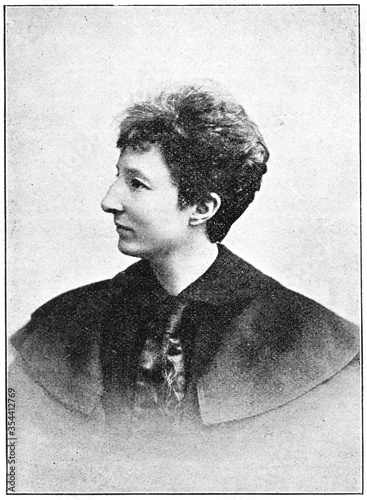 Fotografia Portrait of Anita Augspurg - a German jurist, actress, writer, activist of the radical feminist movement and a pacifist