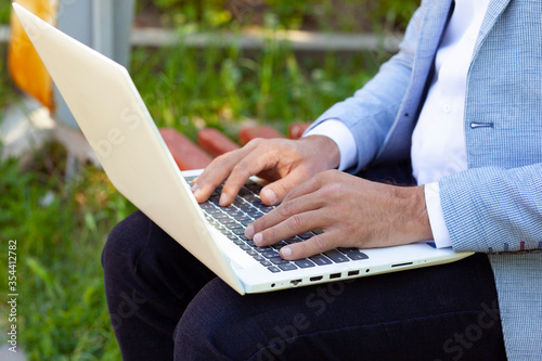 man working in computer