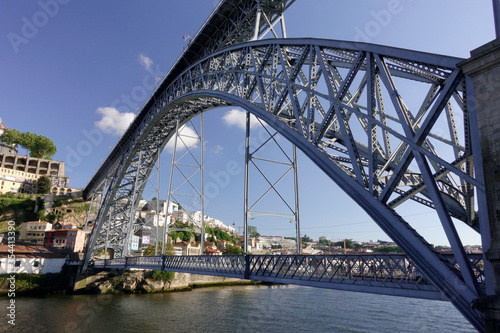 The Dom Luis I Bridge Porto Portugal Street View © Norman