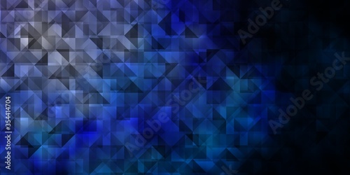 Dark Purple vector template with crystals, triangles.