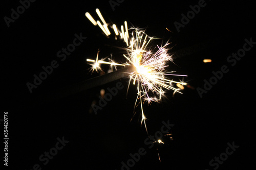 Sparklers on new year s eve.