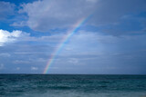 rainbow over the atlantic ocean