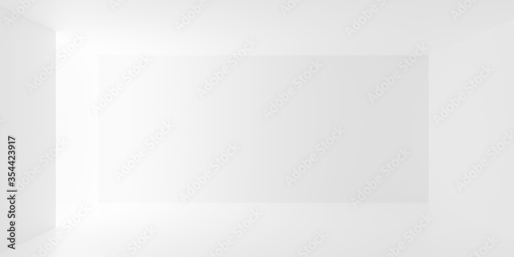 Empty, abstract, modern white walls room with light from the left - gallery, product or modern interior template Empty, abstract, modern white walls room with light from the left - gallery, product or modern interior template