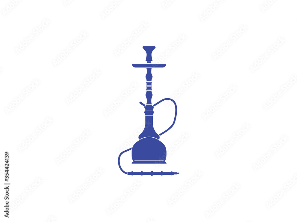 Hookah, smoking, tobacco icon. Vector illustration, flat design. Hookah, smoking, tobacco icon. Vector illustration, flat design.