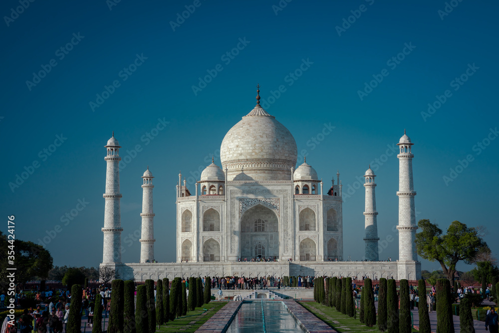 Naklejka premium taj mahal in agra india