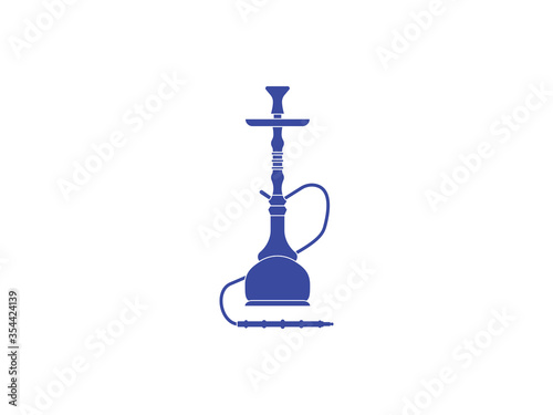Hookah, smoking, tobacco icon. Vector illustration, flat design.