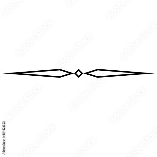 text delimiter for your projects design. Vector illustration