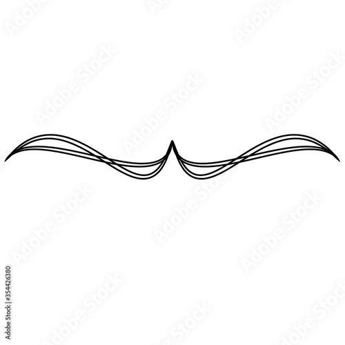 text delimiter for your projects design. Vector illustration