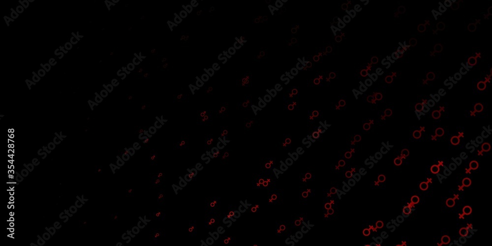 Dark Brown vector template with businesswoman signs. Dark Brown vector template with businesswoman signs.