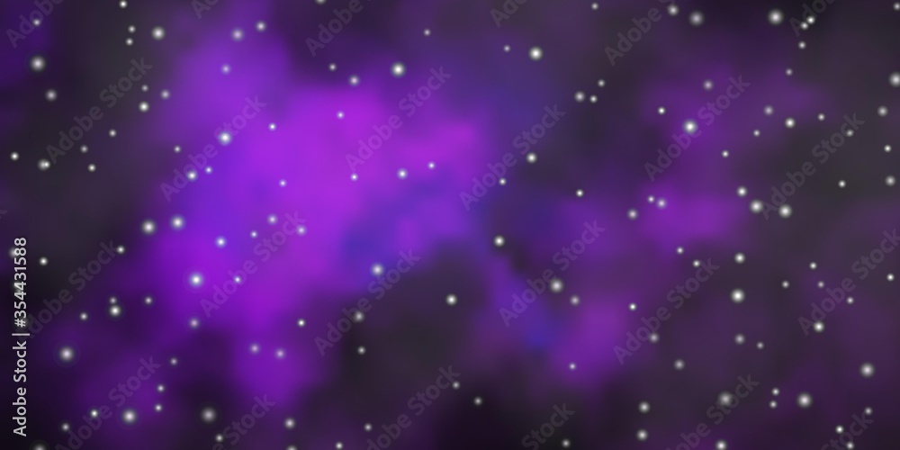 Fototapeta premium Dark Pink vector layout with bright stars. Modern geometric abstract illustration with stars. Theme for cell phones.