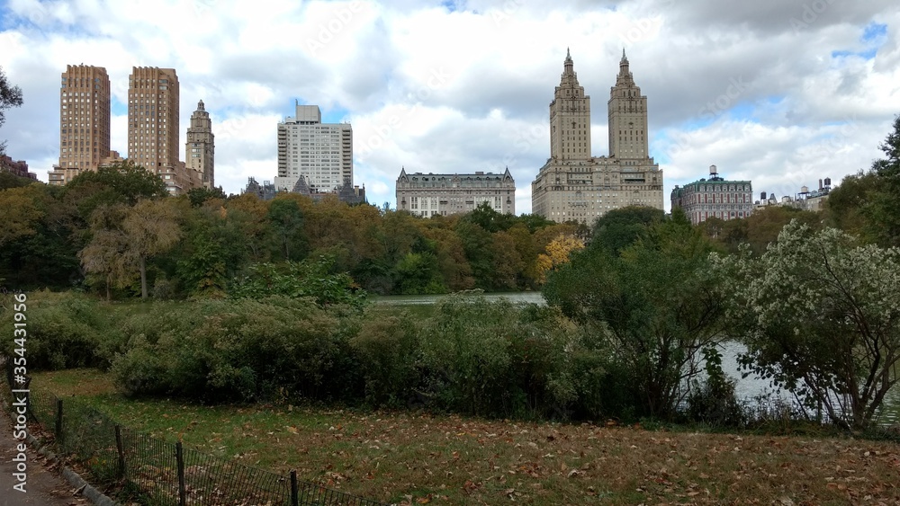 Landscape in Autum Central Park NY