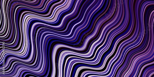 Light Purple vector background with bent lines. Abstract gradient illustration with wry lines. Best design for your posters  banners.